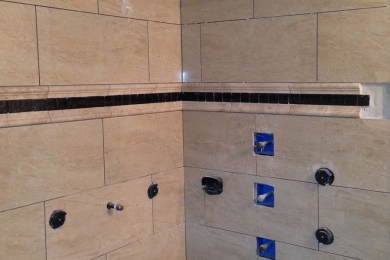 Shower body sprays installation 2